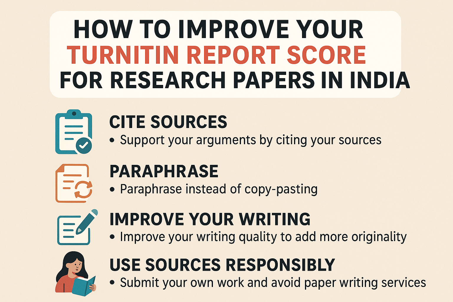 How to Improve Your Turnitin Report Score for Research Papers in India